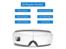 Massageador ocular inteligente 4D com vibração por airbag, dispositivo para cuidados com os olhos com compressões rápidas, massageador ocular Bluetooth.