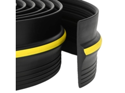 Vidaxl Selante De Piso Para Garagem Preto E Amarelo 12 X 90 Mm 5,5 M