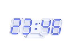 Despertador Digital 3D Relógio de Parede Led 3 Brilhos Função Soneca RNEMITERY