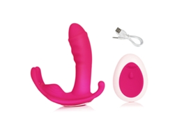 Vibrador Vestvel Borboleta Com Controle Remoto Sem Fio De 10 Velocidades Para Mulheres (rosa)