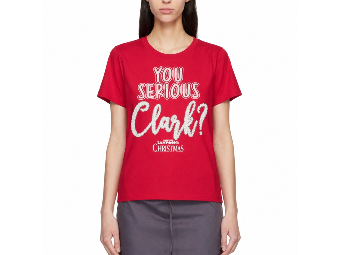 Rockinstone National Lampoon's Christmas Vacation You Serious Clark White T-shirt Size:xxxl