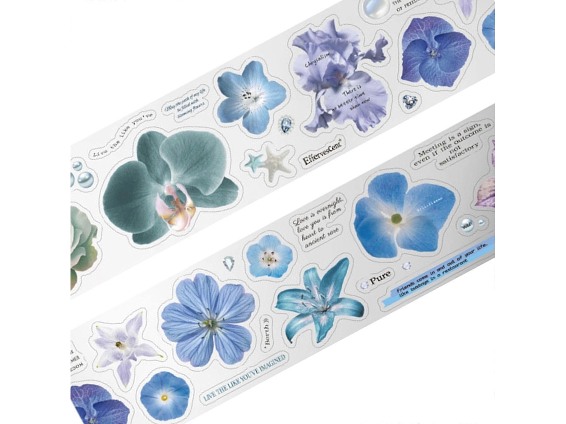 Fita Adesiva Decorativa Em Pet, Para Artesanato, Ideal Scrapbooking E Diários. Ad Esiva Reutilizável Mul