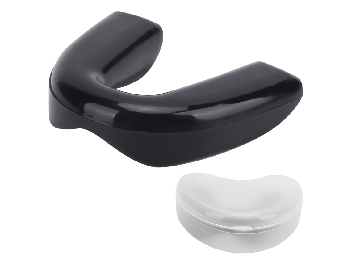 Guarda Bucal Silicone Portátil Para Adultos Esportes Protetor De Dentes Com Caixa