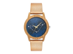 Relógio de quartzo elegante e moderno para presente masculino/feminino (ouro rosa)