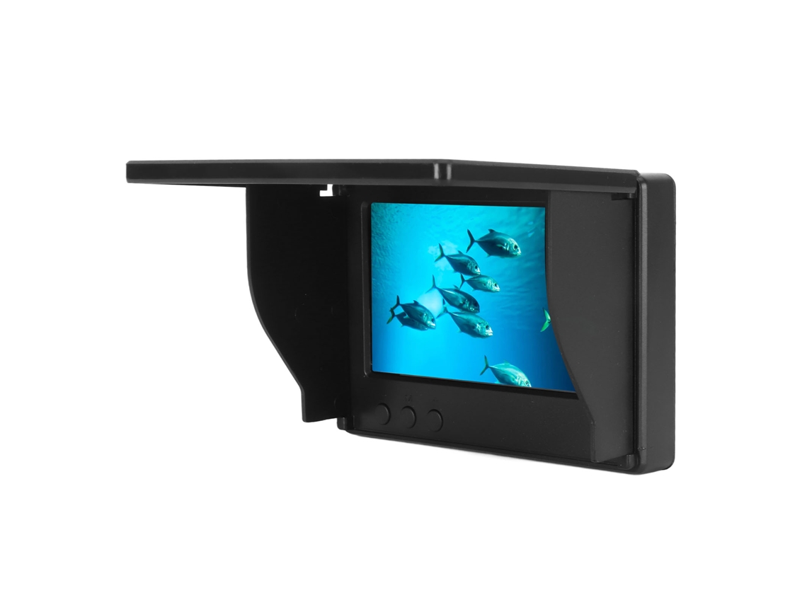 Fish Finder Com Tela Ips 4.3 Polegadas Câmera 2000cd Ângulo 195° Ip68 15m Plugue Eua