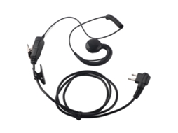 Rádio Comunicador Aeh3000 M1a Com Microfone De Fone Ouvido Preto, Compatível Motorola.-aquaforge