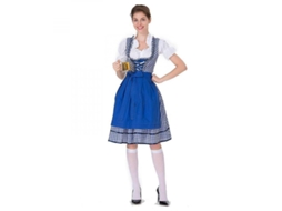 Traje Dirndl Clásico Alemán Para Mujer, Disfraz De Oktoberfest Y Carnaval Vek 2xl Azul