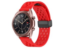 Pulseira De Silicone Dobrável De 20 Mm Com Fecho Magnético