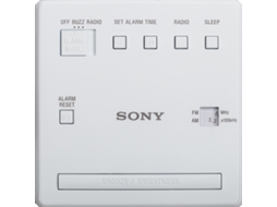 Rádio Despertador SONY ICF-C1W (Branco - Digital - Alarme Duplo - Bateria)