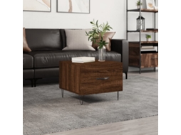 Vidaxl Mesa De Centro 50x50x40 Cm Derivados Madeira Carvalho Castanho