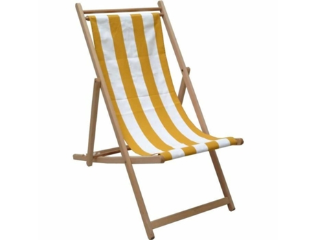 Ligstoel Jardin Prive Amarelo 101 X 56 X 96 Cm