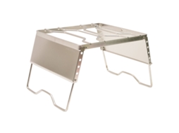 Grelha de Acampamento Plegável Ajustável Inox 20kg