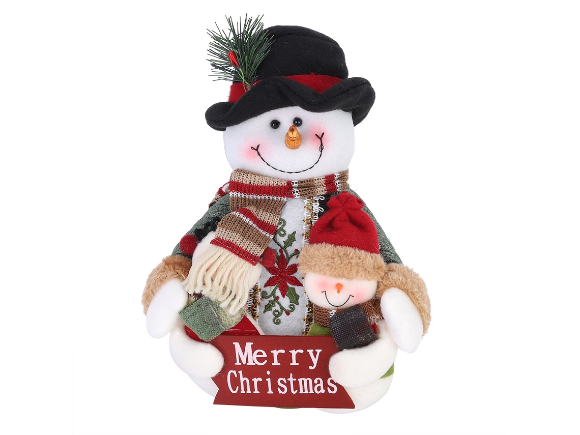 Decoração De Natal Laxiscreed Com Pai Natal E Boneco De Neve Para Casa Festiva
