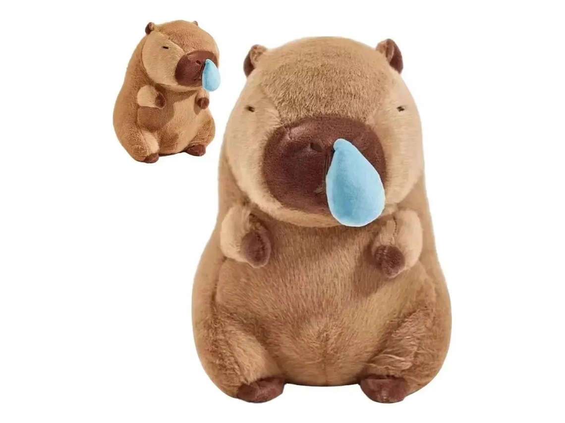 Lurelia Capivara De 25 Cm, Em Peluche Animal, Macio Para Coleção