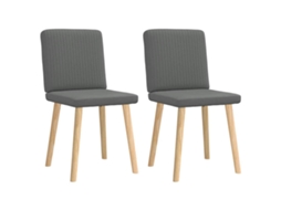 Dining Chair, Dining Chairs Vidaxl Cinzeto Tecido (n/a)