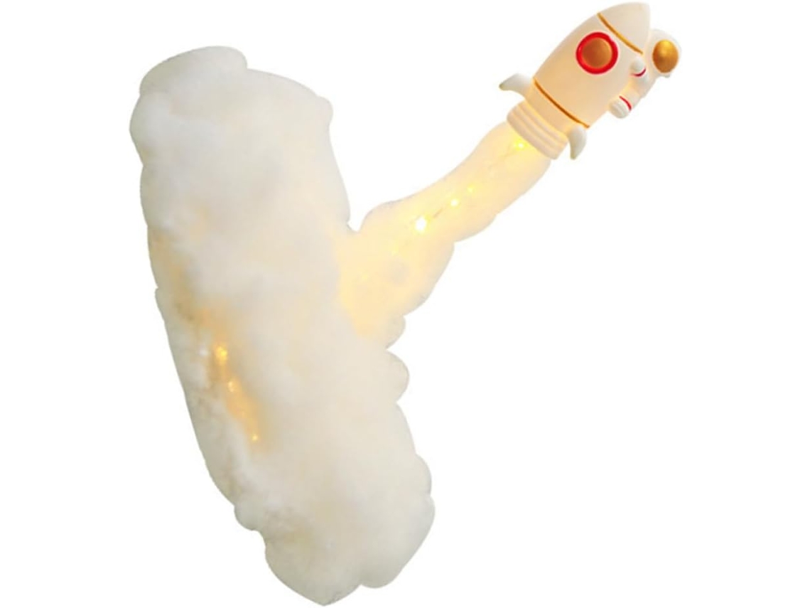 Luminária Noturna De Astronauta Diy Em Silicone Branco Para Mesa, Luz