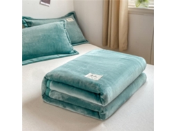 Manta de Flanela Fansu Cor Sólida Quente e Macia em Microfibra Ideal para Cama Sofá Todas as Estações 230x250c