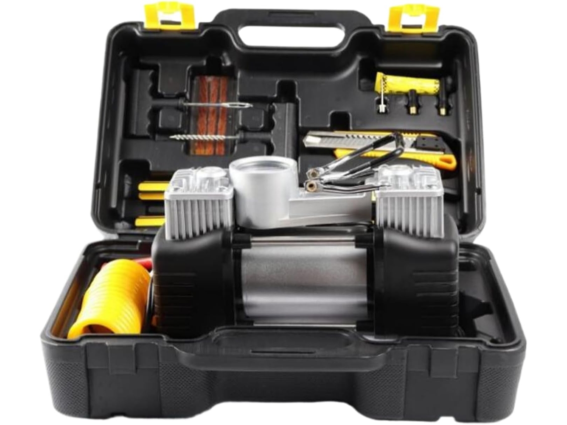 Kit De Compressor De Ar Portátil, Kit De Inflação De Compressor De Ar De 12v