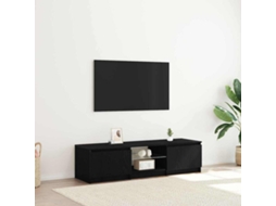 Vidaxl Gabinete para Tv Carvalho Preto 140 X 38,5 X 36 Cm