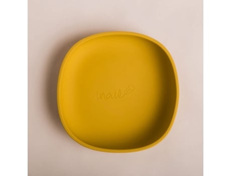 Prato De Silicone Com Base Aderente Mostarda Inaie Prts Mos