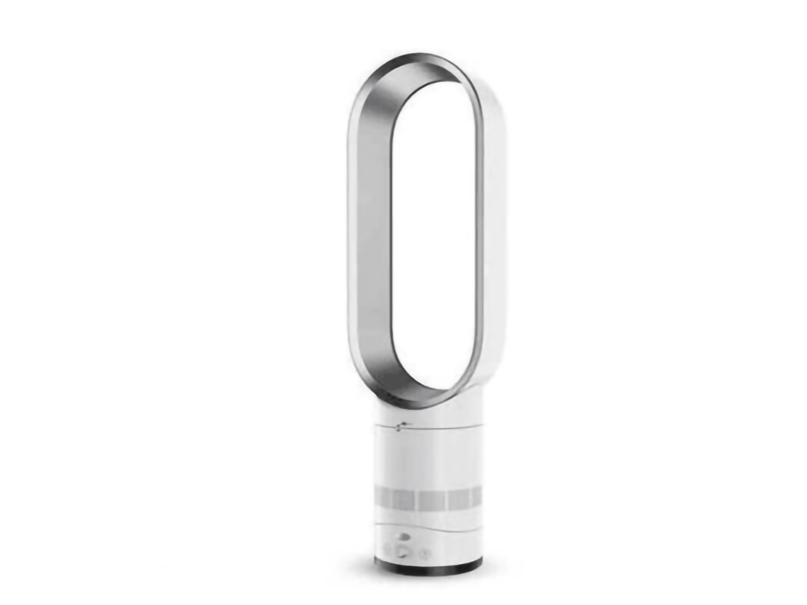 Ventilador Sem Lâmina Ultra Silencioso Purificador Ar Prata Eu 220v
