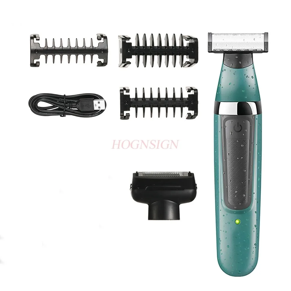 Barbeador Profissional Masculino À Prova D'água Com Lâmina Dupla