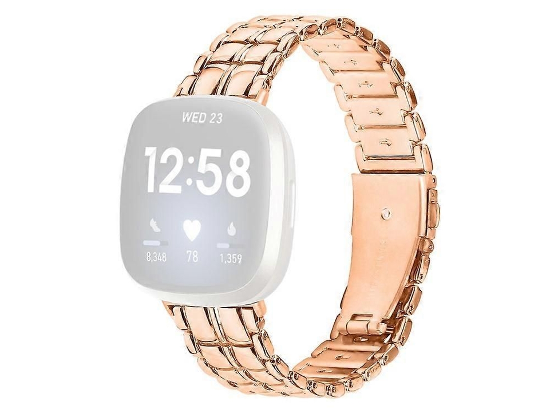 Pulseira De Metal Compatível Com O Smartwatch Fitbit Versa 3 / Sense.