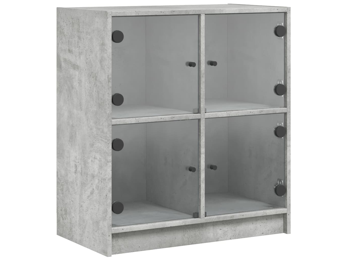 Side Cabinet, Side Cabinets Vidaxl Cinzeto Madeira Processada (n/a)