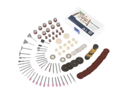 Kit De Acessórios Para Ferramenta Rotatória Eléctrica Mini 141pcs: Mistura De Polimento, Lixamento E Corte