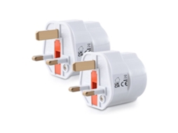 2x Adaptador De Tomada Viagem Tipo G, Perfeito Para Viagens Na Inglaterra, Malta, Singapura, Escócia, Hong Kong E Malásia