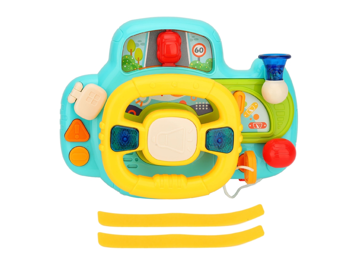 Volante De Brinquedo Para Crianças Com Simulação De Dirigibilidade E Música