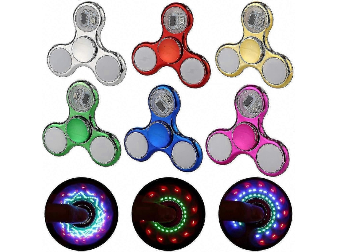 Kit Com 6 Spinners De Led Para Alívio Da Ansiedade E Do Tdah