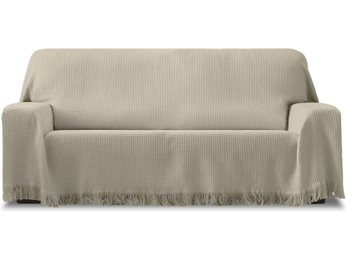 Plaid 3 Lugares EYSA Amazonas (230 x 260 cm - Algodão - Taupe)