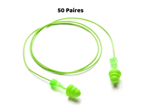 33 Db Fichas de Orelha Moldex Cord Twister Trio 50 Pares