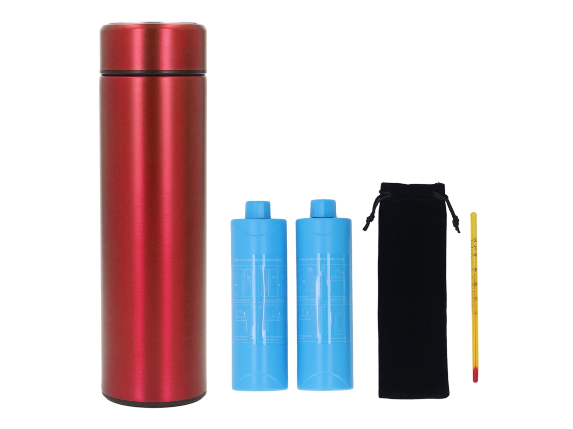 Primerox estojo de Viagem Resfriador para Canetas Aço Inoxidável Portátil para Outdoor Red