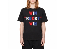 Rockinstone Rocky Movie Winning Black Adult T-shirt Size:l