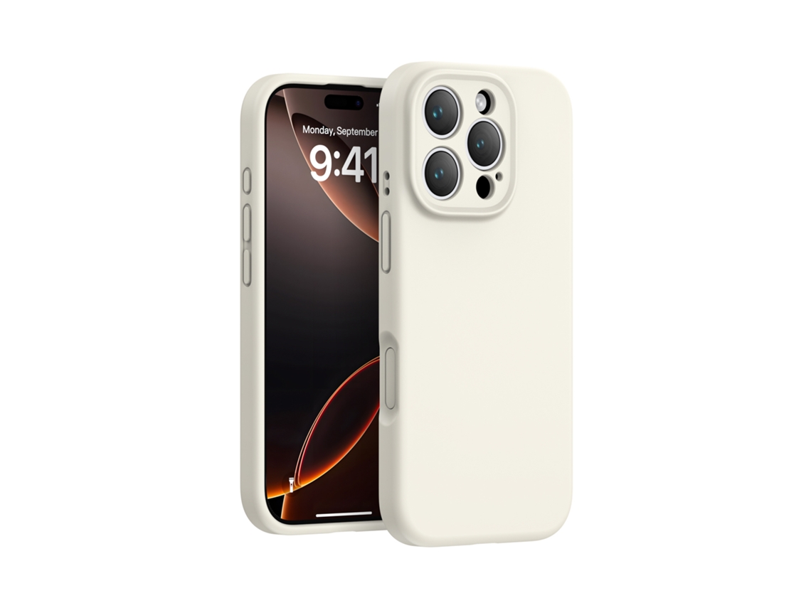 (branco, Iphone 16 Plus) Capa De Silicone Líquido Para Iphone, Cor Sólida, Capa Protetora De Peça Única Com Cobertura Total.