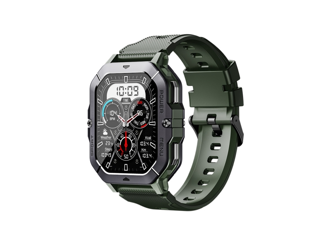 (verde) Smartwatch esportivo de 2,02 polegadas