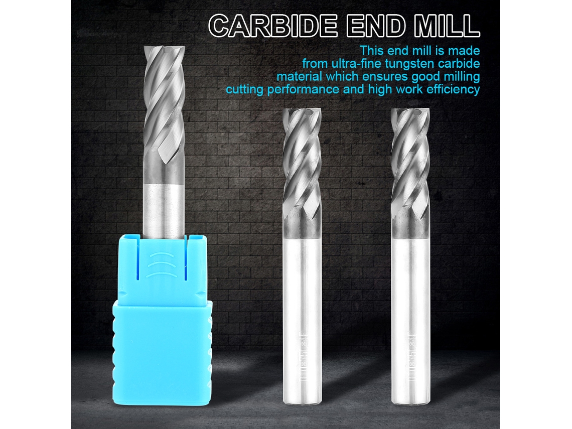 Laxiscreed Serra De Fresa Cnc Com 4 Cortantes Em Carbide Hrc45 Para Fresamento Preciso