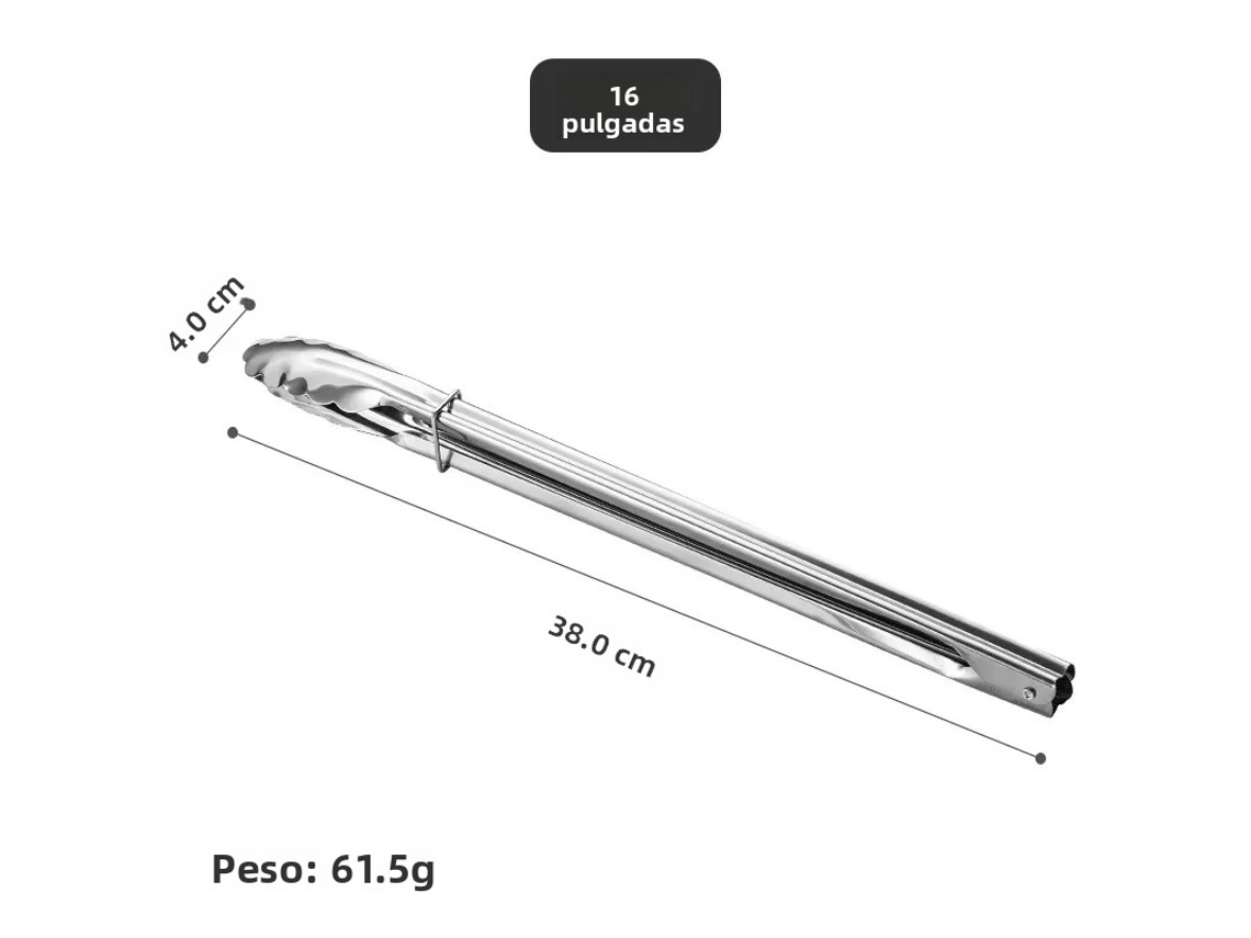 Alicate De Aço Inoxidável Para Alimentos (16 Polegadas) Para Cozinha E Churrasco