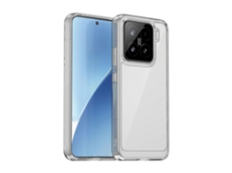 Capa Traseira De Tpu Transparente Para Xiaomi 15, Série Fm Da Wanlonfeng (orifício Grande Para Lente), Transparente