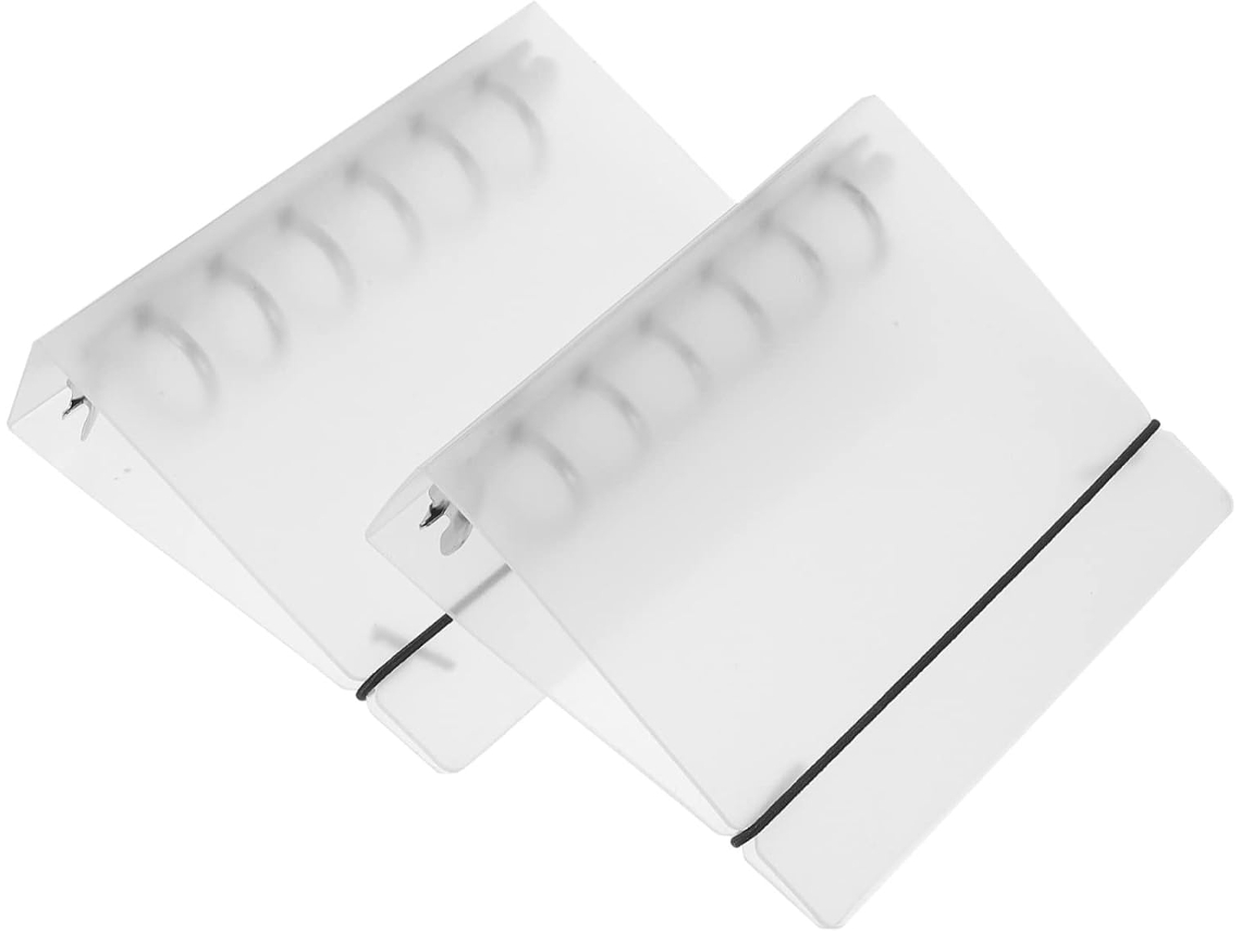 Pasta Transparente A5 Com 6 Argolas, Material Pp, Ideal Para Uso Em Escritório, Pacote Com 2 Unidade Gokoco