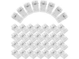 Collbath 50 Clipes Adesivos Transparentes com Design de Mola para Fotos e Cartões, Material ABS, Ideais Para