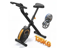 Bicicleta Estática Dobrável MERACH, Compacta e Silenciosa, X-bike, 16 Níveis Magnéticos, LCD, Suporte Tablet, Uso Doméstico