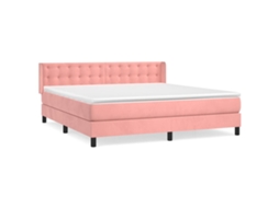Box Spring Bed, Box Spring Beds Vidaxl Cor-de-rosa Veludo (160 X 200 Cm)