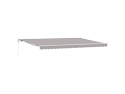 Toldo Retrátil Automático Cinzento Claro Vidaxl Cinzento Claro Poliéster (5 X 3 M)