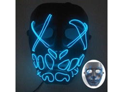 Máscara De Purga De Led Neon Para Halloween, Máscaras Para Festa De Máscaras, Luz Que Brilha No Escuro, Máscaras Engraçadas, Acessórios Para Fantasias