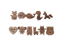 Mali 11pcs Pingente de Madeira Animal Abraço Presente Ideal Festa Mães Artesanato Pendente