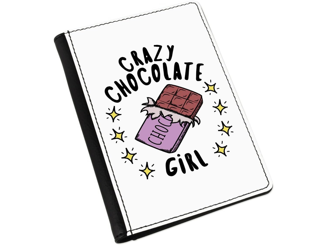Capa para passaporte Crazy Chocolate Girl Stars S/MARCA