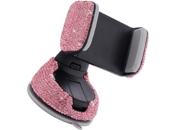 Suporte Para Celular Veicular Com Strass, Resistente E Com Sistema De Ventilação Em Abs.